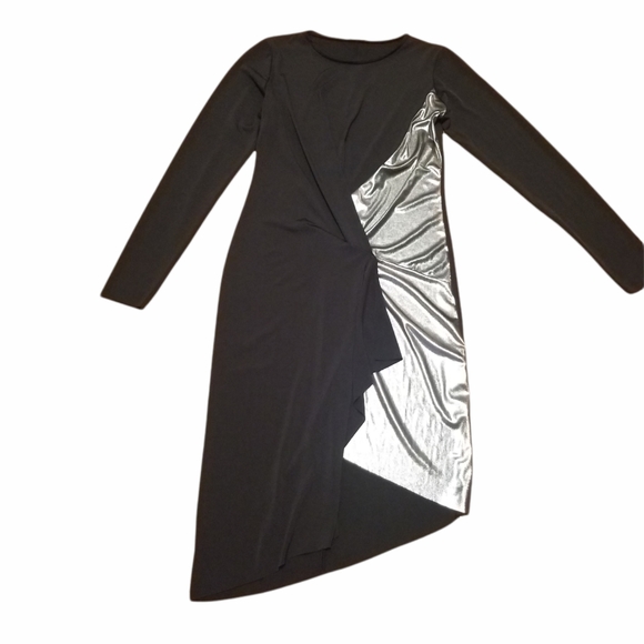 Zara asymmetric long sleeve dress - Picture 2 of 10